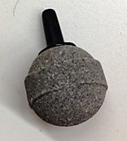 Распылитель-шар серый в пластиковом корпусе (утяжелённый), D-20 мм